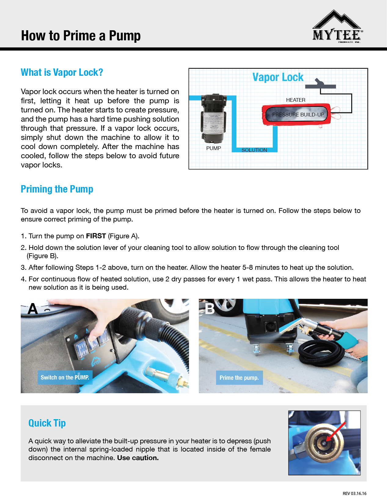 How To Prime a Pump and Avoid Vapor Lock Mytee Knowledge Base